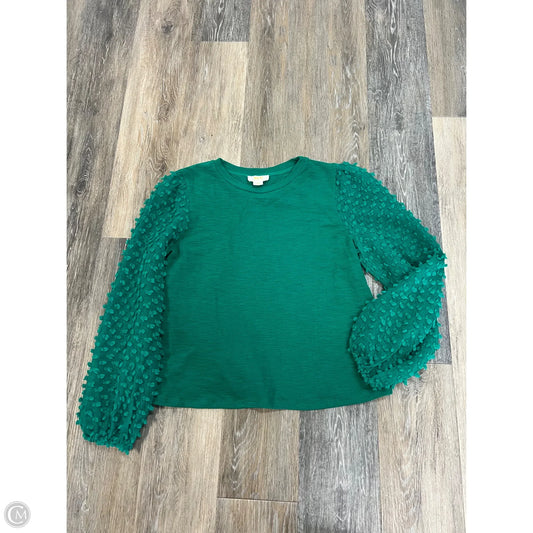 Blouse Long Sleeve By Maeve In Green, Size: Xs