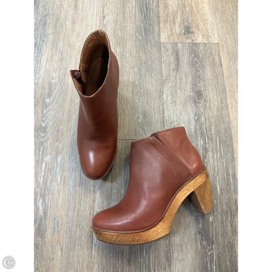 Boots Ankle Heels By Kelsi Dagger In Brown, Size: 7