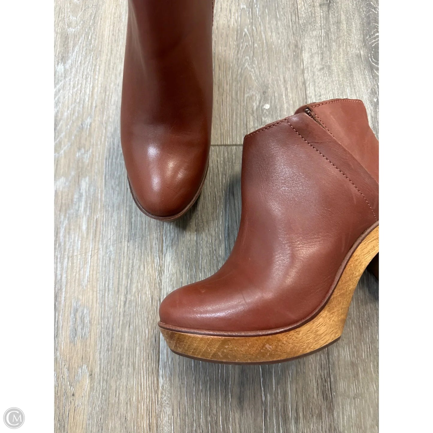 Boots Ankle Heels By Kelsi Dagger In Brown, Size: 7