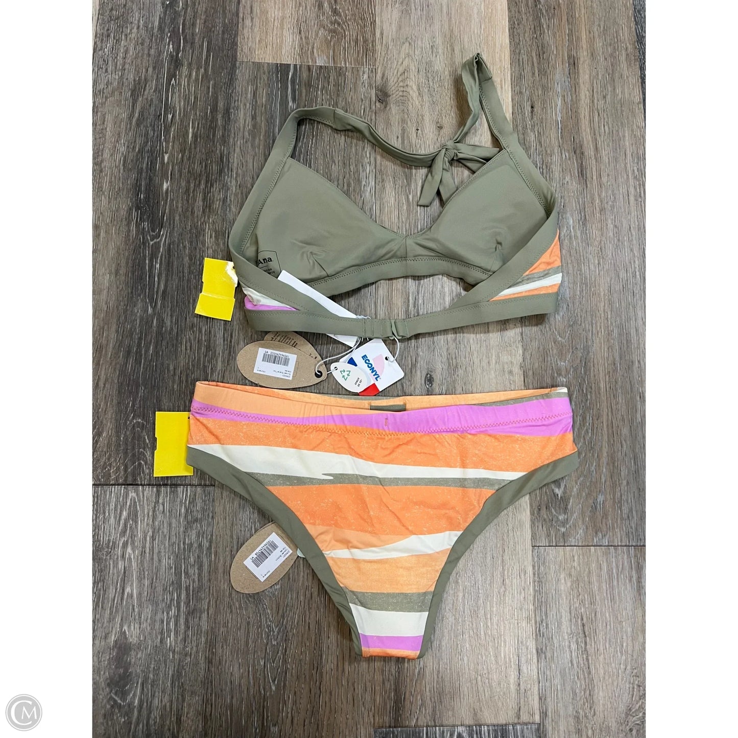 Swimsuit 2pc By Prana In Orange & Pink, Size: S