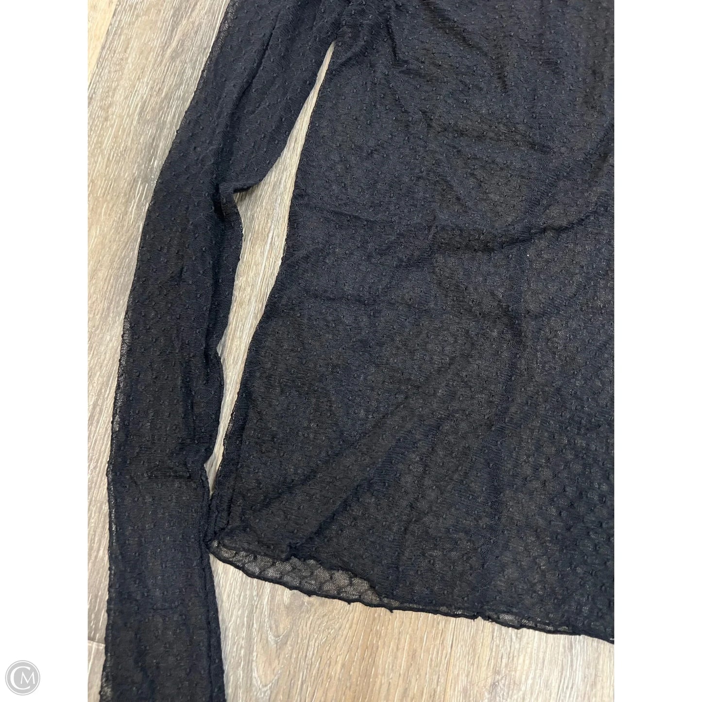 Top Long Sleeve By Free People In Black, Size: S
