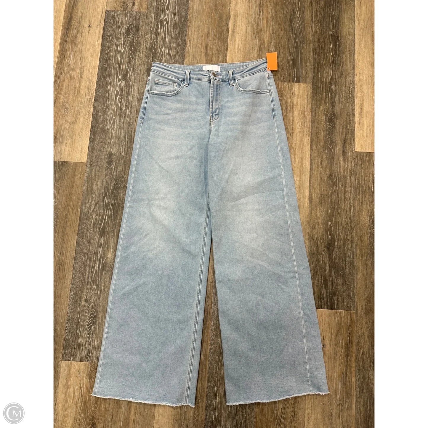 Jeans Wide Leg By Vervet In Blue Denim, Size: 12