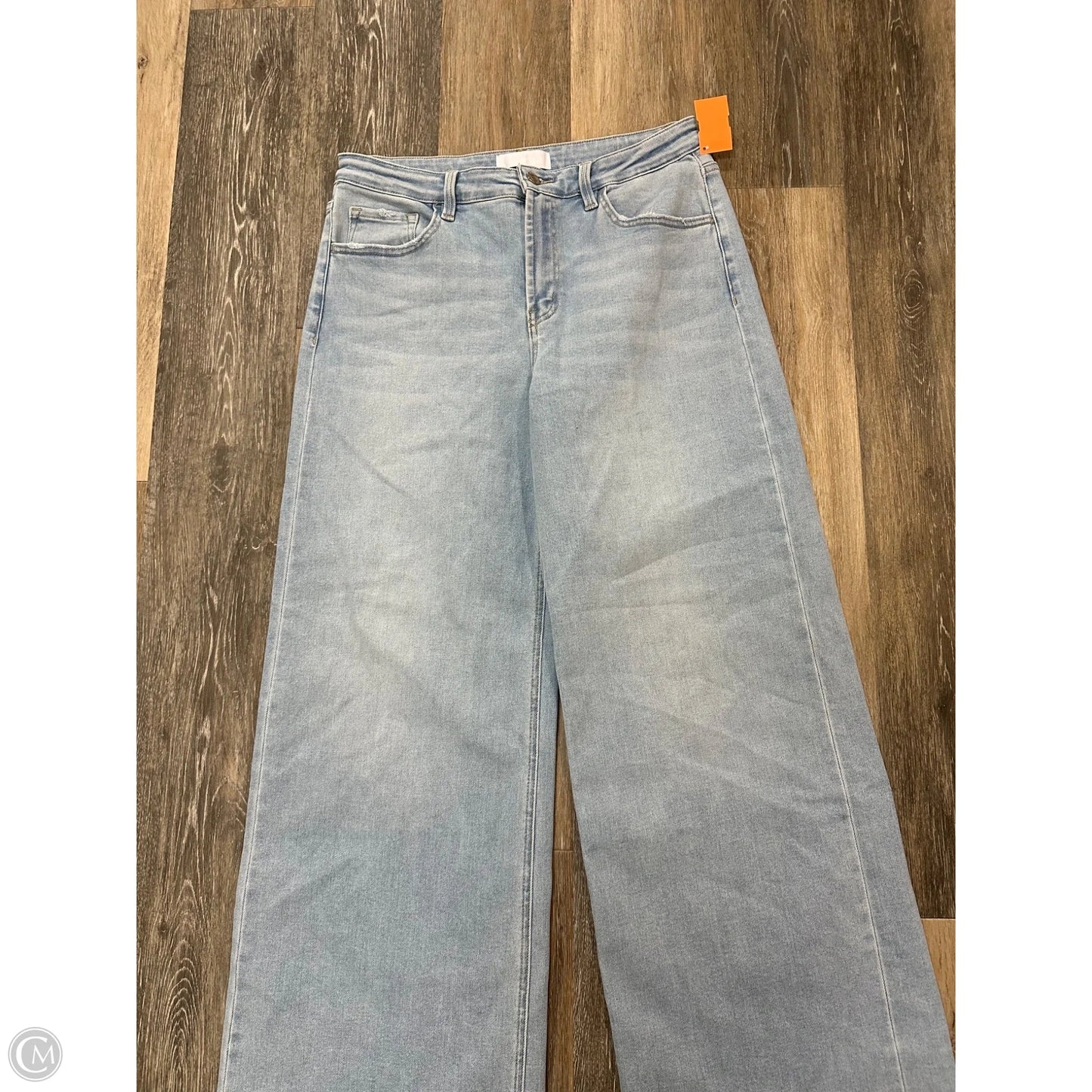 Jeans Wide Leg By Vervet In Blue Denim, Size: 12