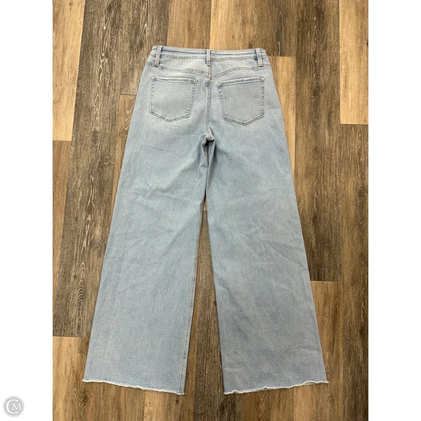Jeans Wide Leg By Vervet In Blue Denim, Size: 12