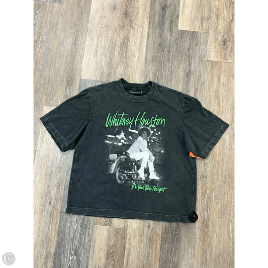 Top Short Sleeve By Abercrombie And Fitch In Grey, Size: S