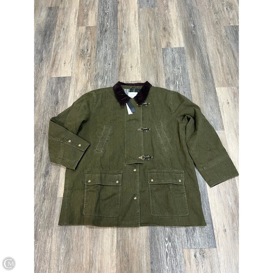 Jacket Denim By Banana Republic In Green Denim, Size: Xxl
