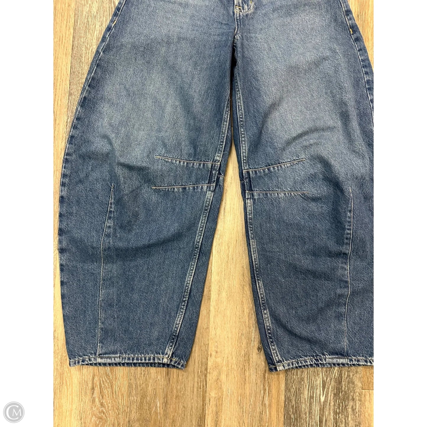 Jeans Wide Leg By Gap In Blue Denim, Size: 0p