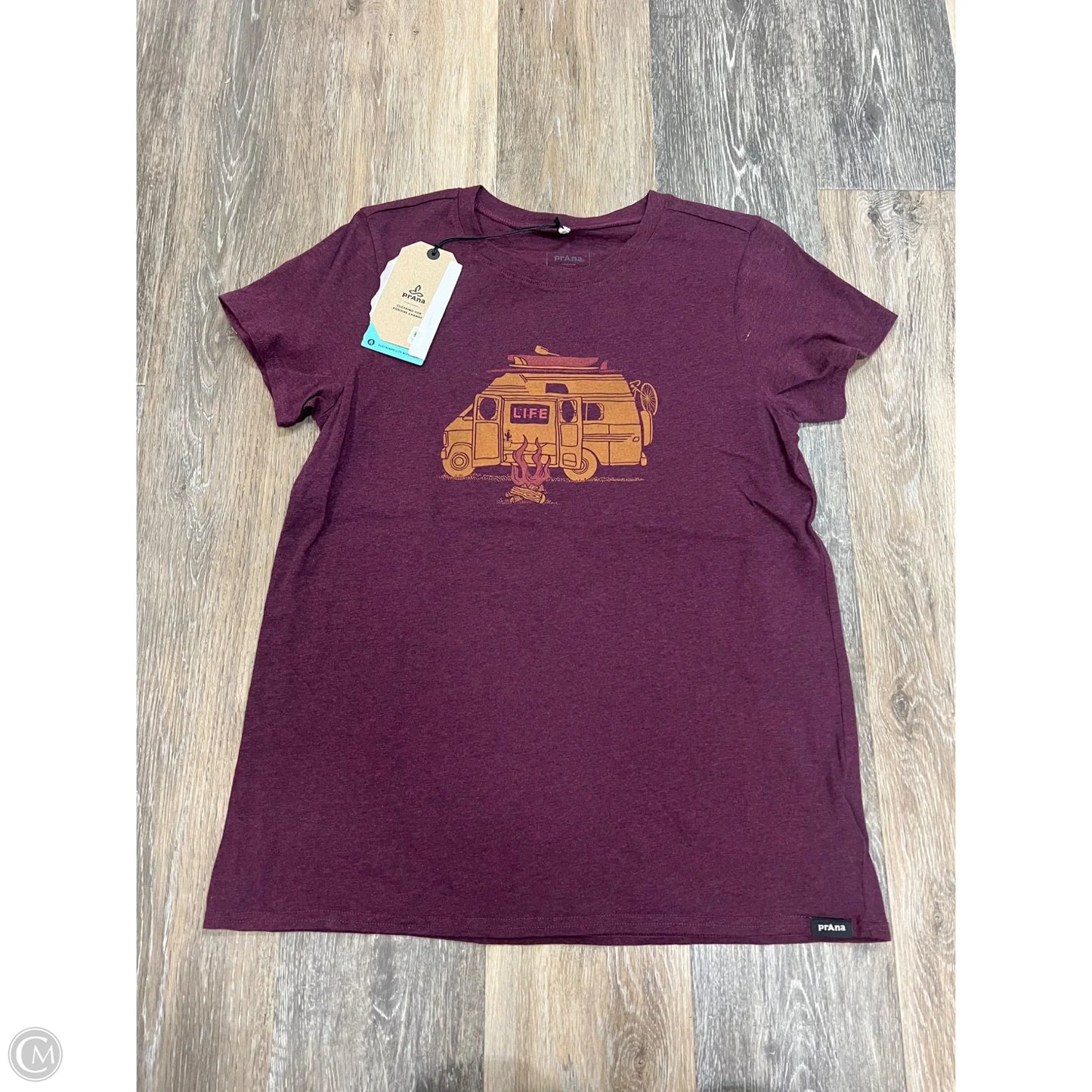 Top Short Sleeve By Prana In Purple, Size: S