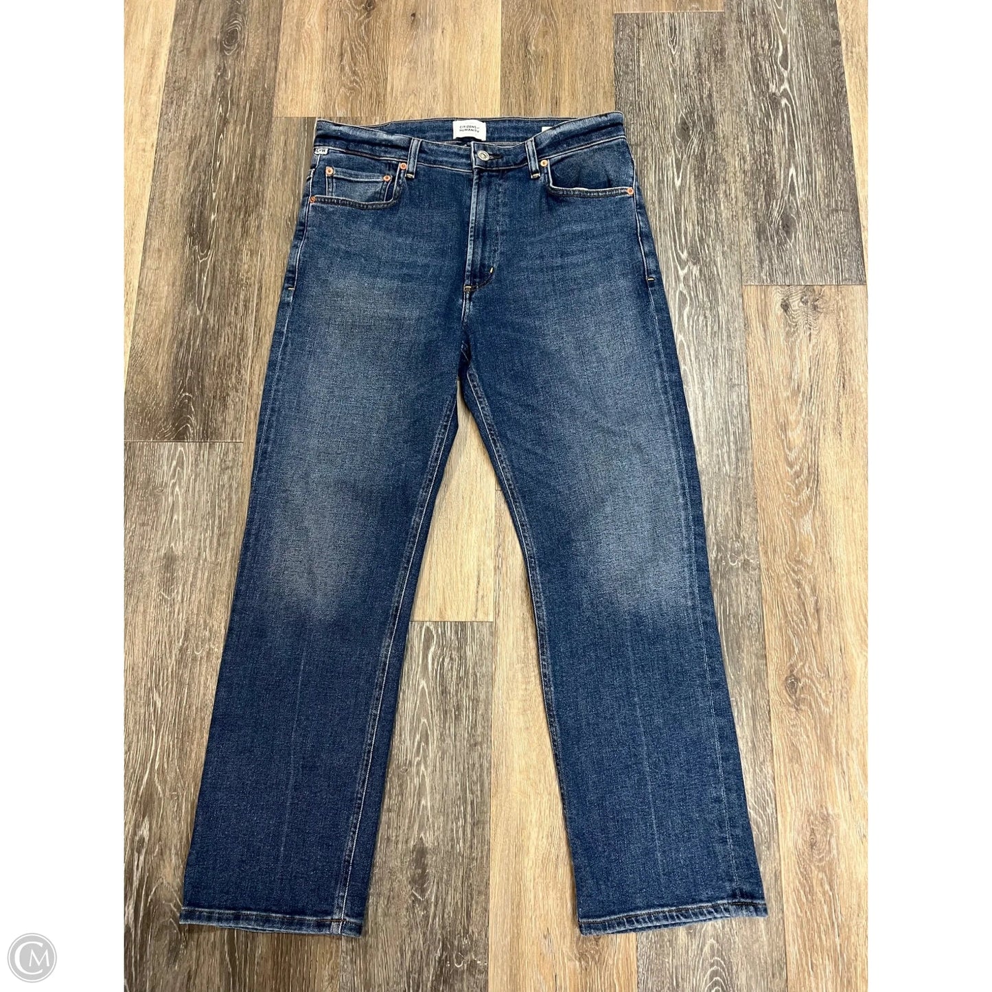 Jeans Straight By Citizens Of Humanity In Blue Denim, Size: 8