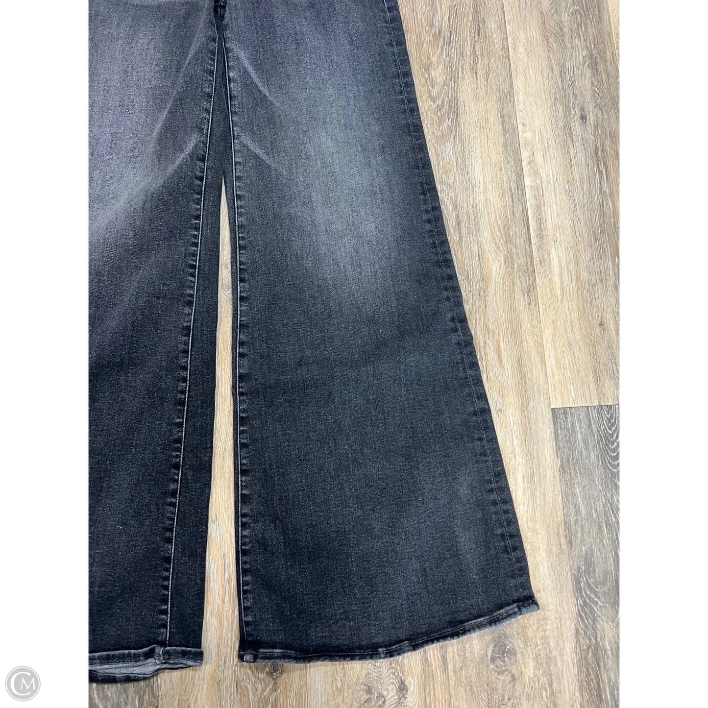 Jeans Wide Leg By Mother In Grey Denim, Size: 2/26