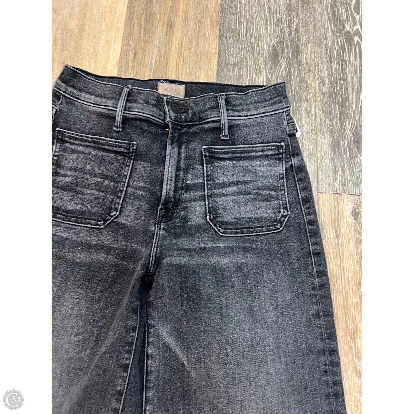 Jeans Wide Leg By Mother In Grey Denim, Size: 2/26