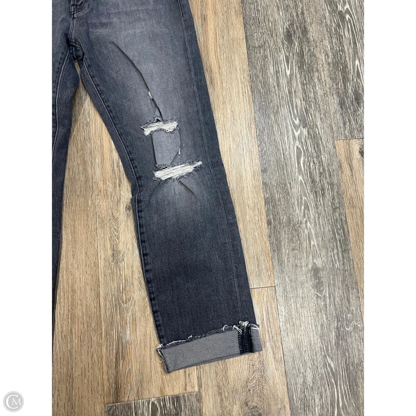 Jeans Straight By Mother In Grey Denim, Size: 2