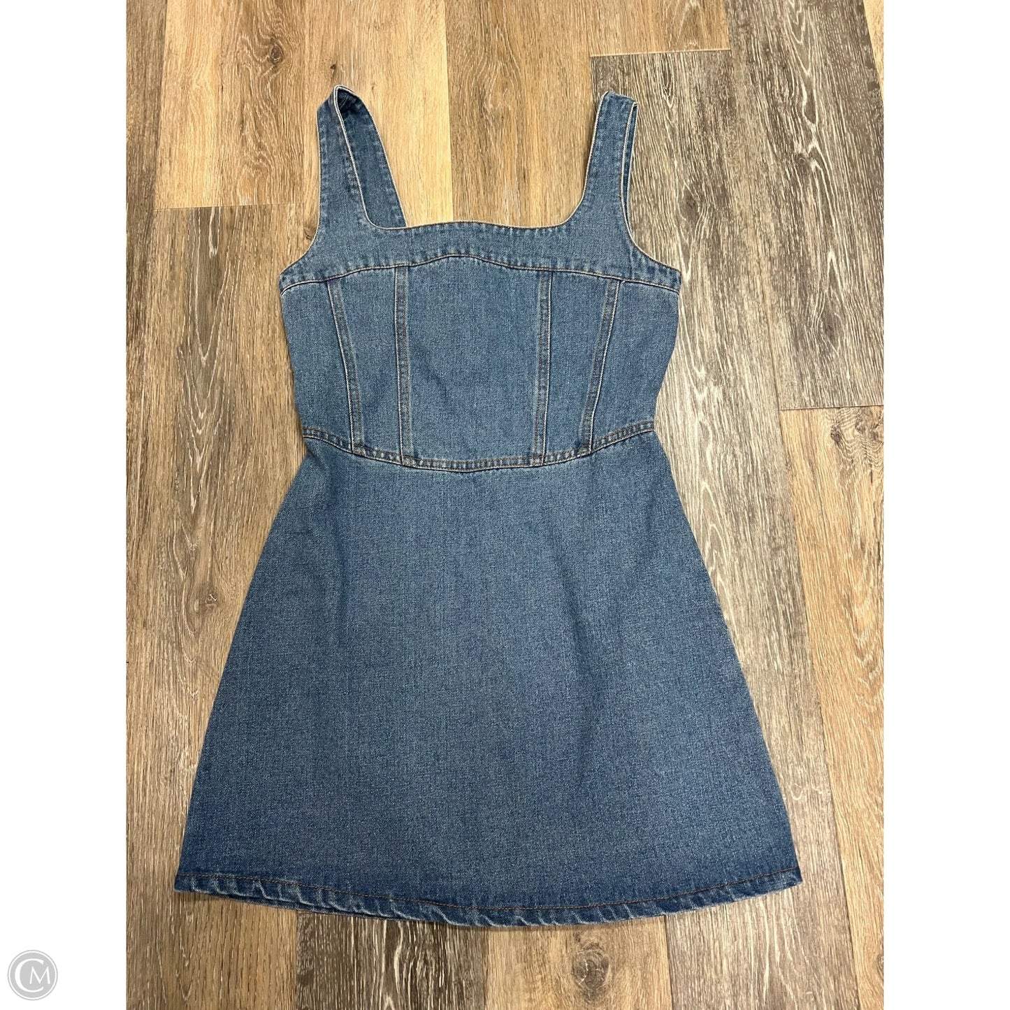 Dress Casual Short By Lulu In Blue Denim, Size: Xs