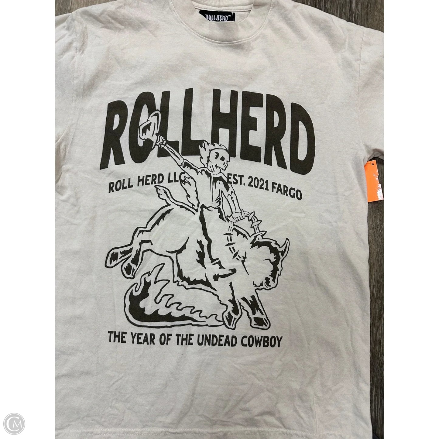 Top Short Sleeve By Rollherd In Cream, Size: S