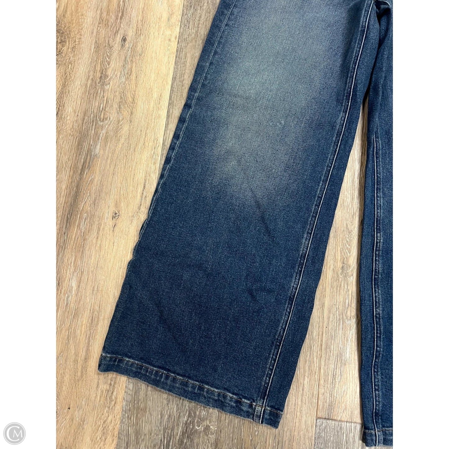 Jeans Wide Leg By Gap In Blue Denim, Size: 10