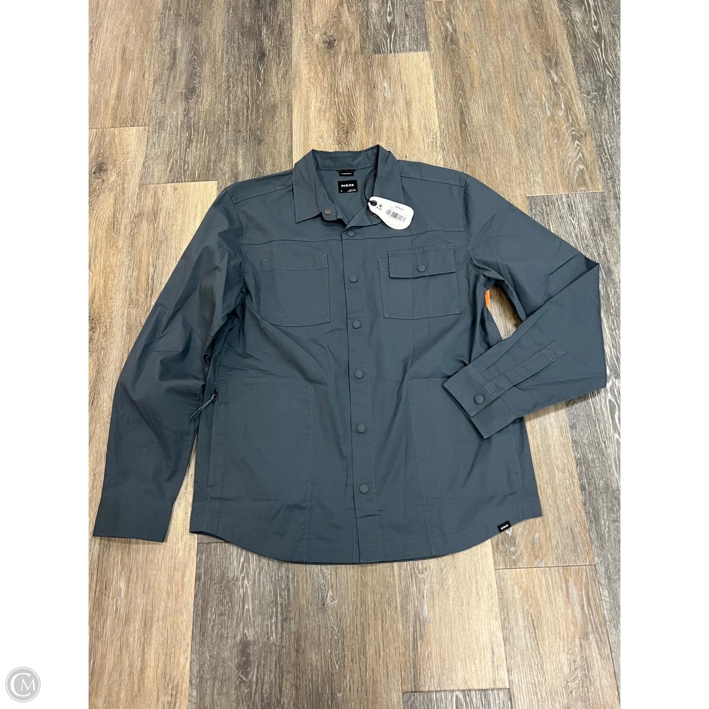 Blouse Long Sleeve By Prana In Blue, Size: M