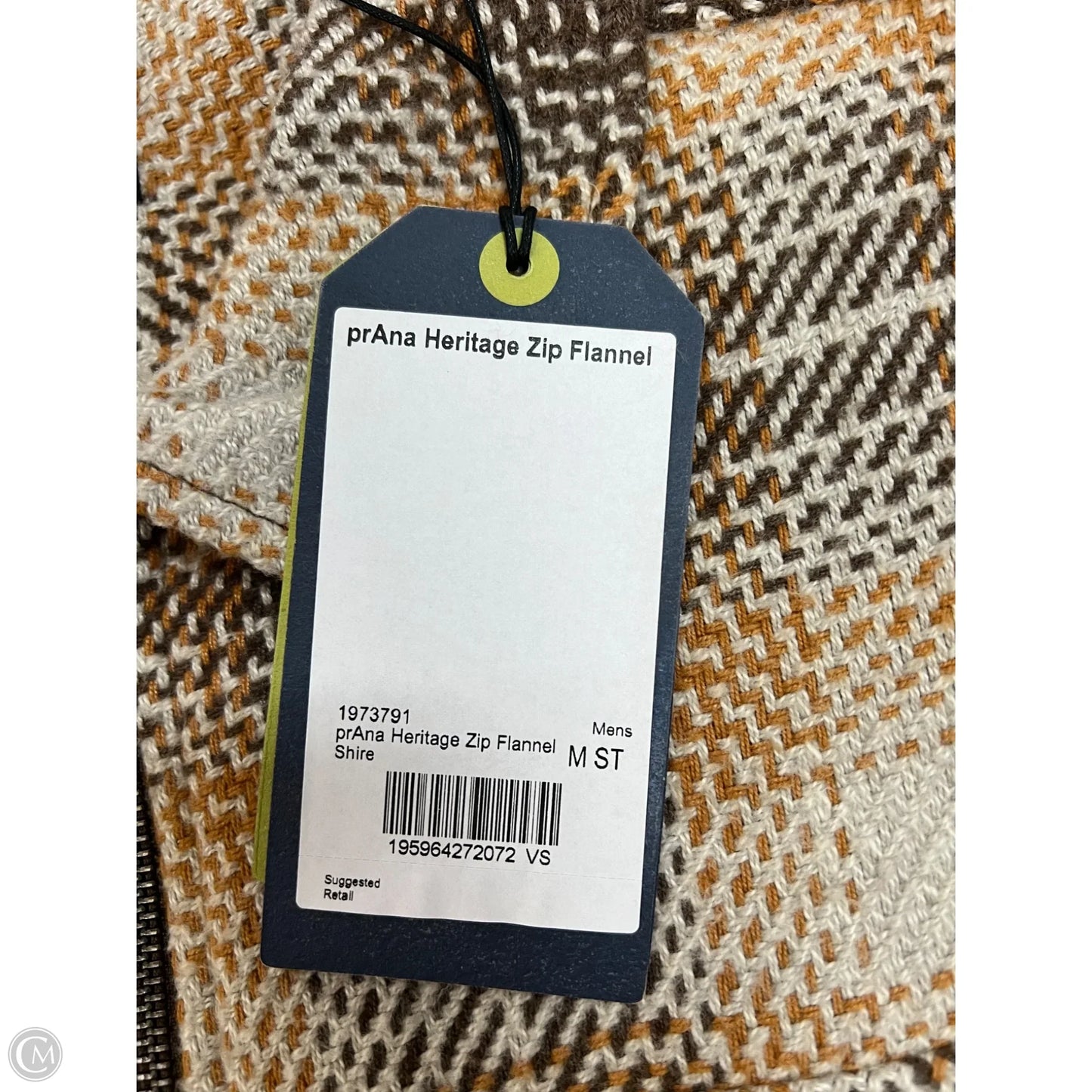 Jacket Shirt By Prana In Plaid Pattern, Size: M