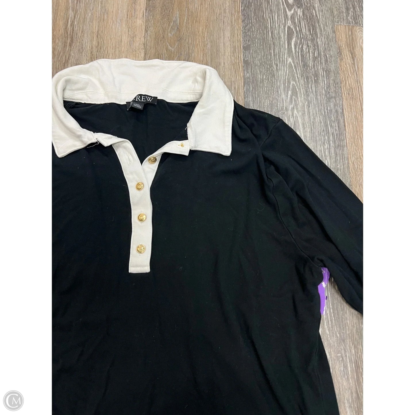 Top Long Sleeve By J. Crew In Black, Size: Xxl