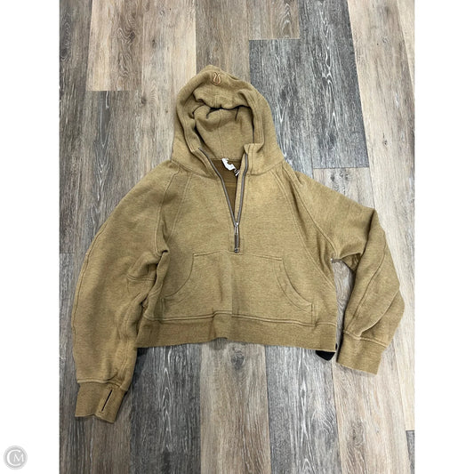 Athletic Sweatshirt Hoodie By Lululemon In Brown, Size: M/L