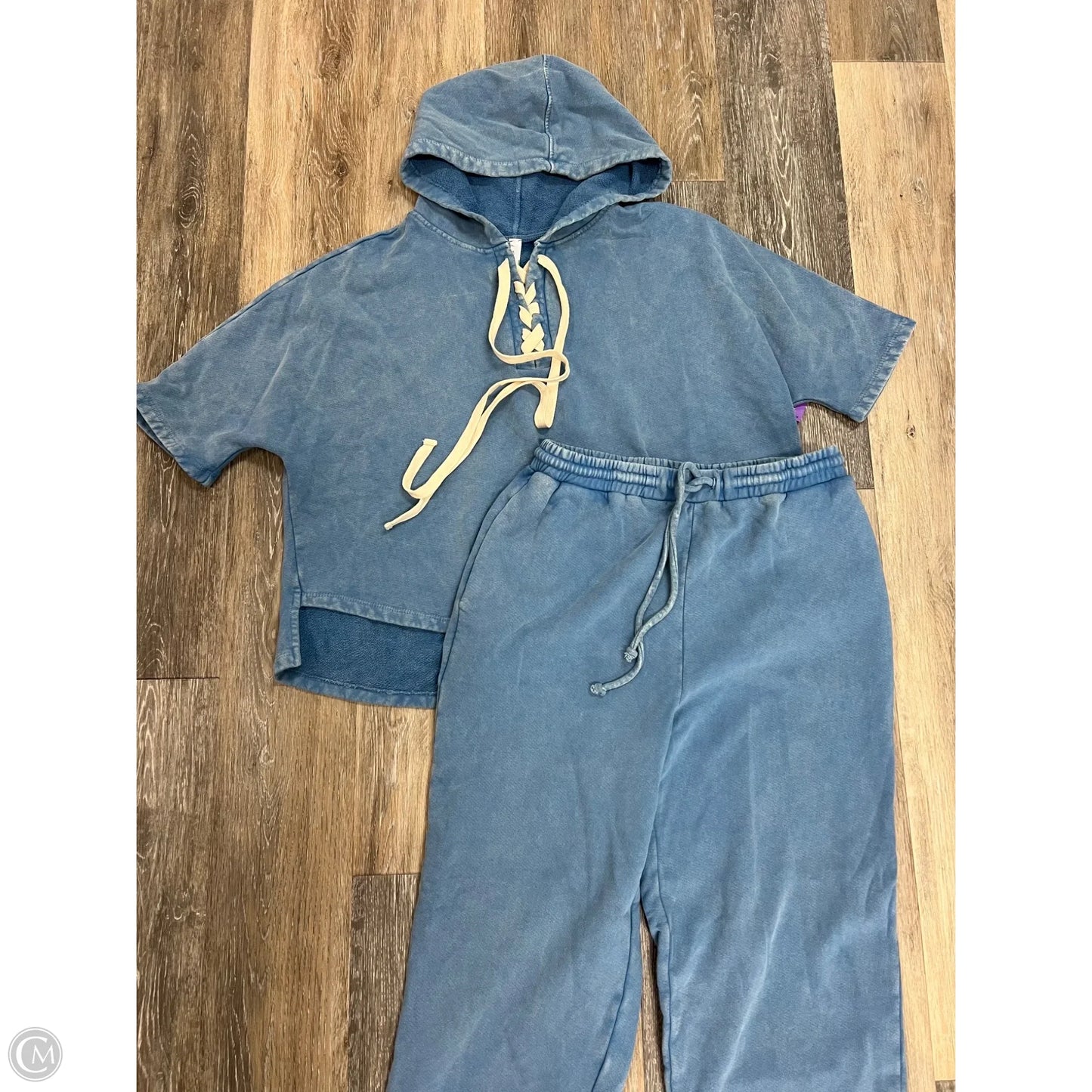 Lounge Set Pants By Elle + Grey In Blue, Size: S