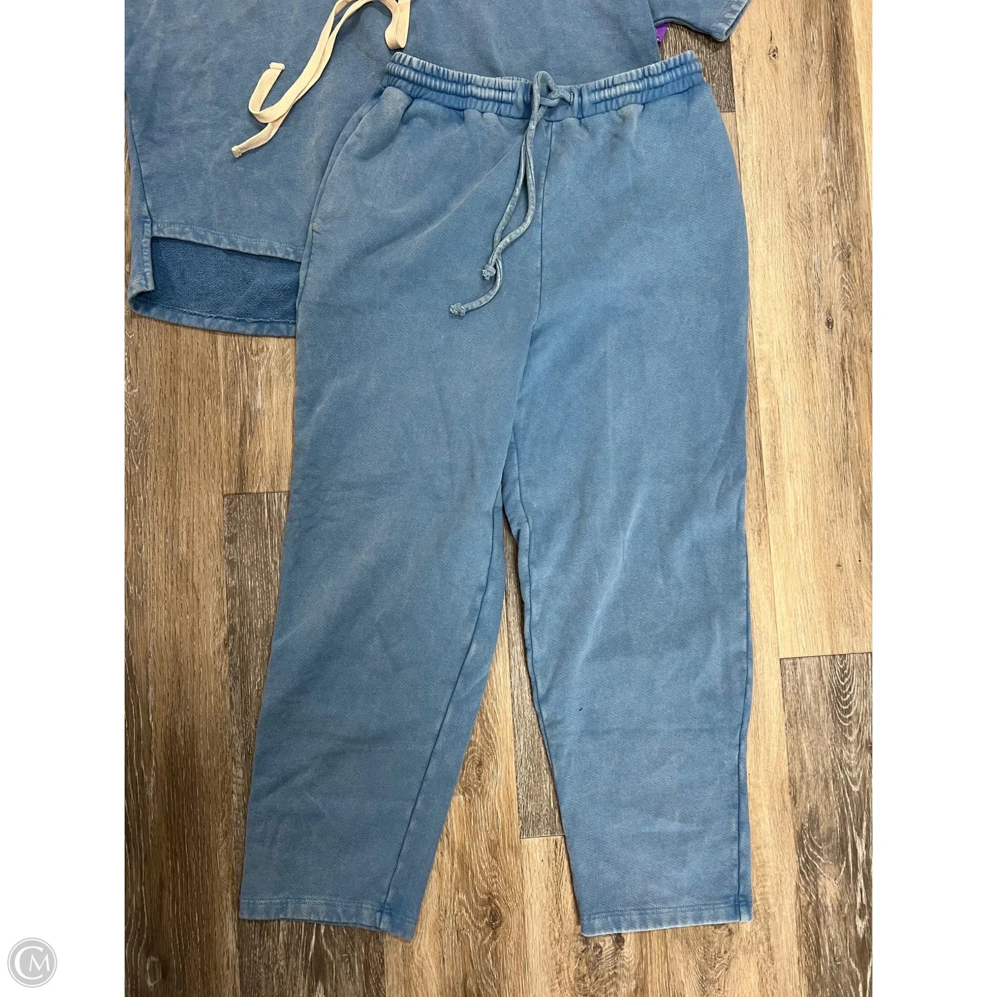 Lounge Set Pants By Elle + Grey In Blue, Size: S