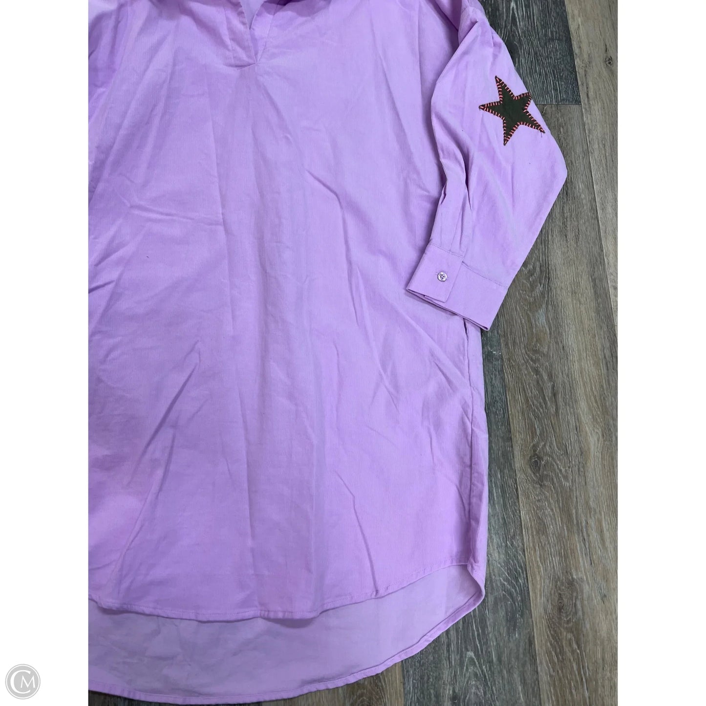 Dress Casual Short By Caryn Lawn In Purple, Size: Osfm
