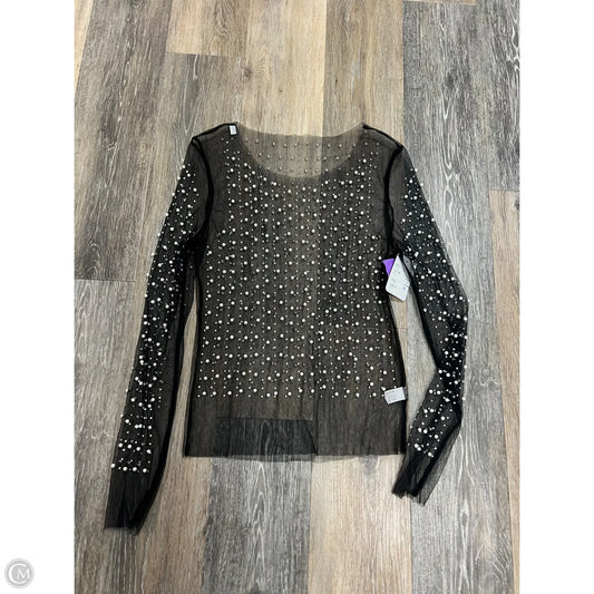 Top Long Sleeve By Clothes Mentor In Black, Size: M