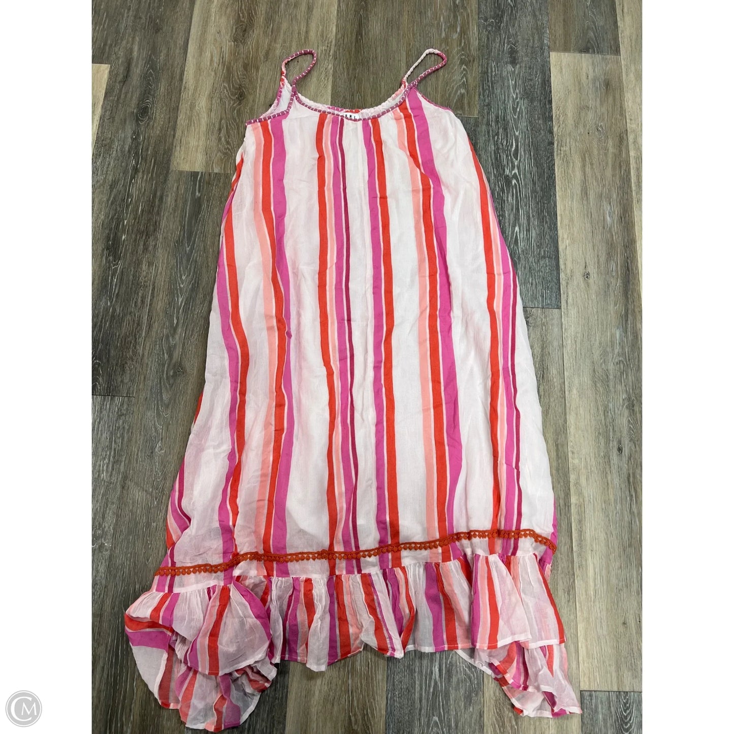 -Dress Casual Maxi By Thml In Pink & White, Size: S