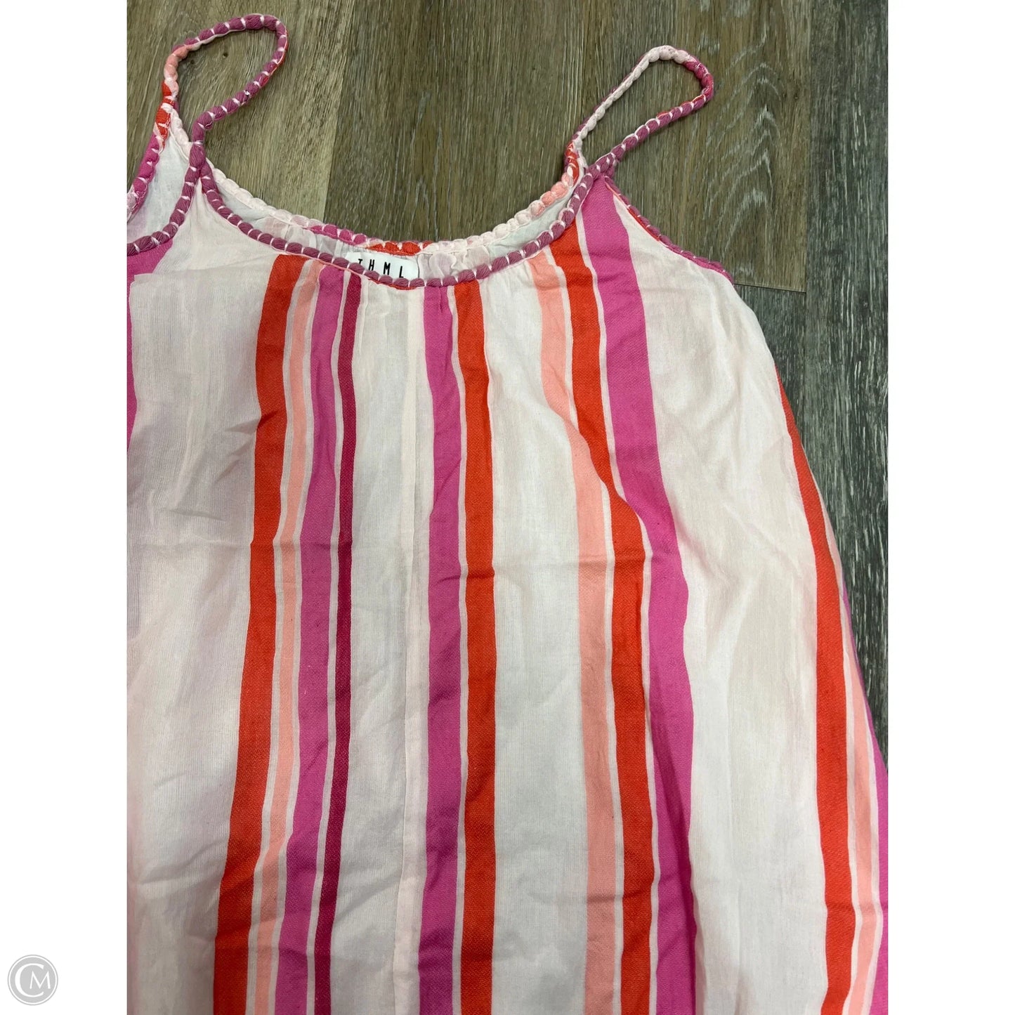 -Dress Casual Maxi By Thml In Pink & White, Size: S