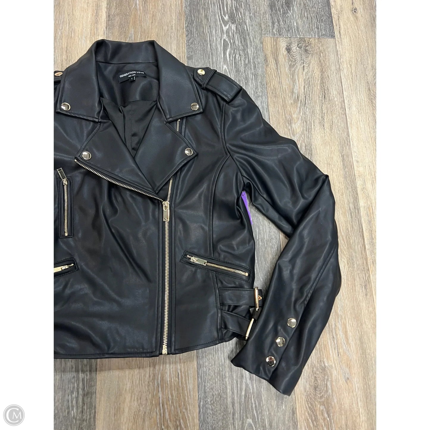 Jacket Moto By Generation Love In Black, Size: S