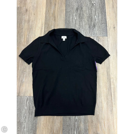 Sweater Short Sleeve By J. Crew In Black, Size: Xs