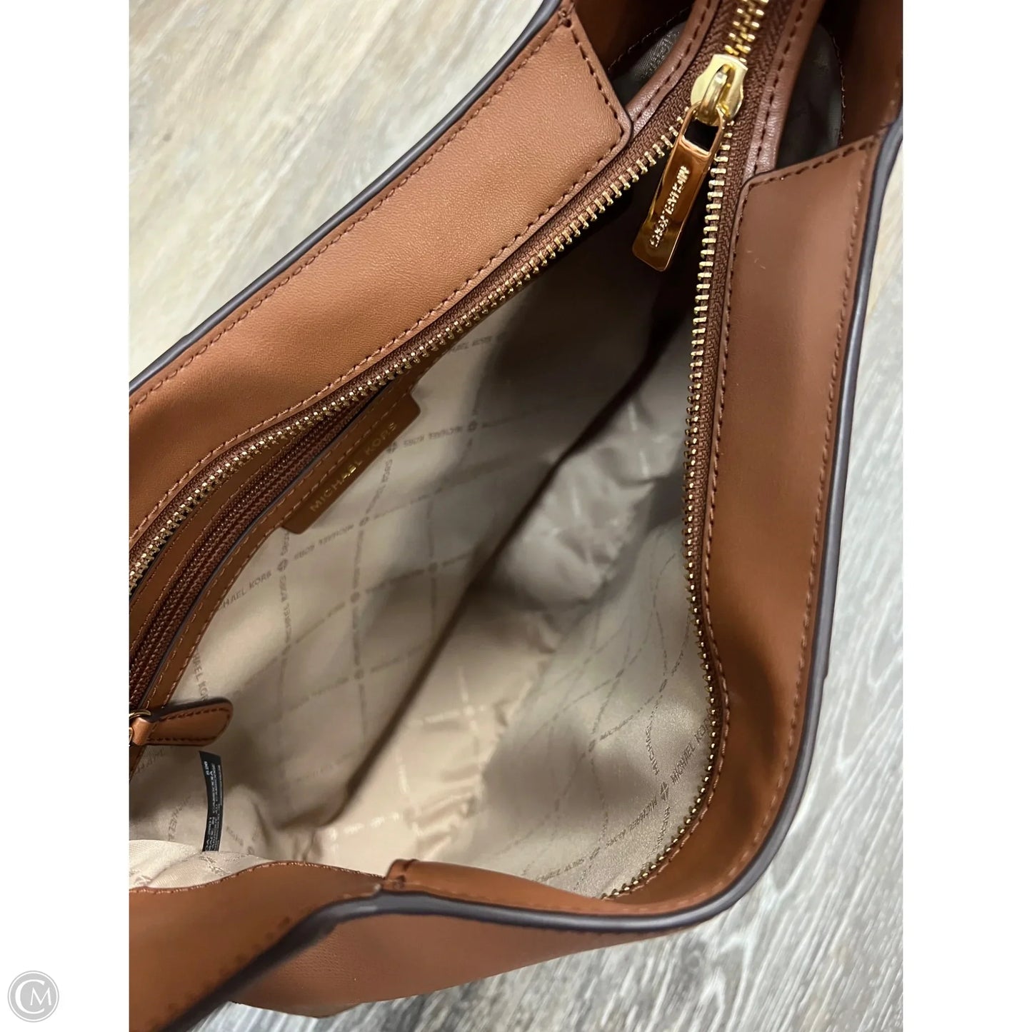 Handbag Leather By Michael By Michael Kors, Size: Medium