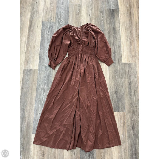 Dress Casual Maxi By Young Fabulous & Broke In Brown, Size: S