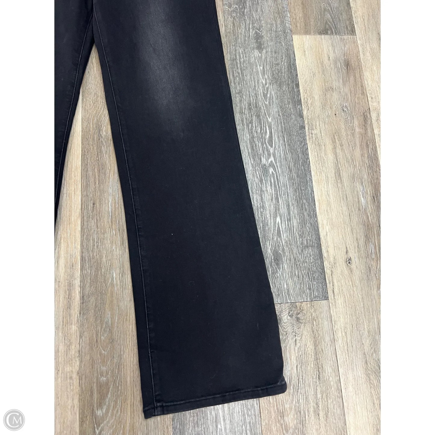 Jeans Wide Leg By Risen In Black Denim, Size: 2x