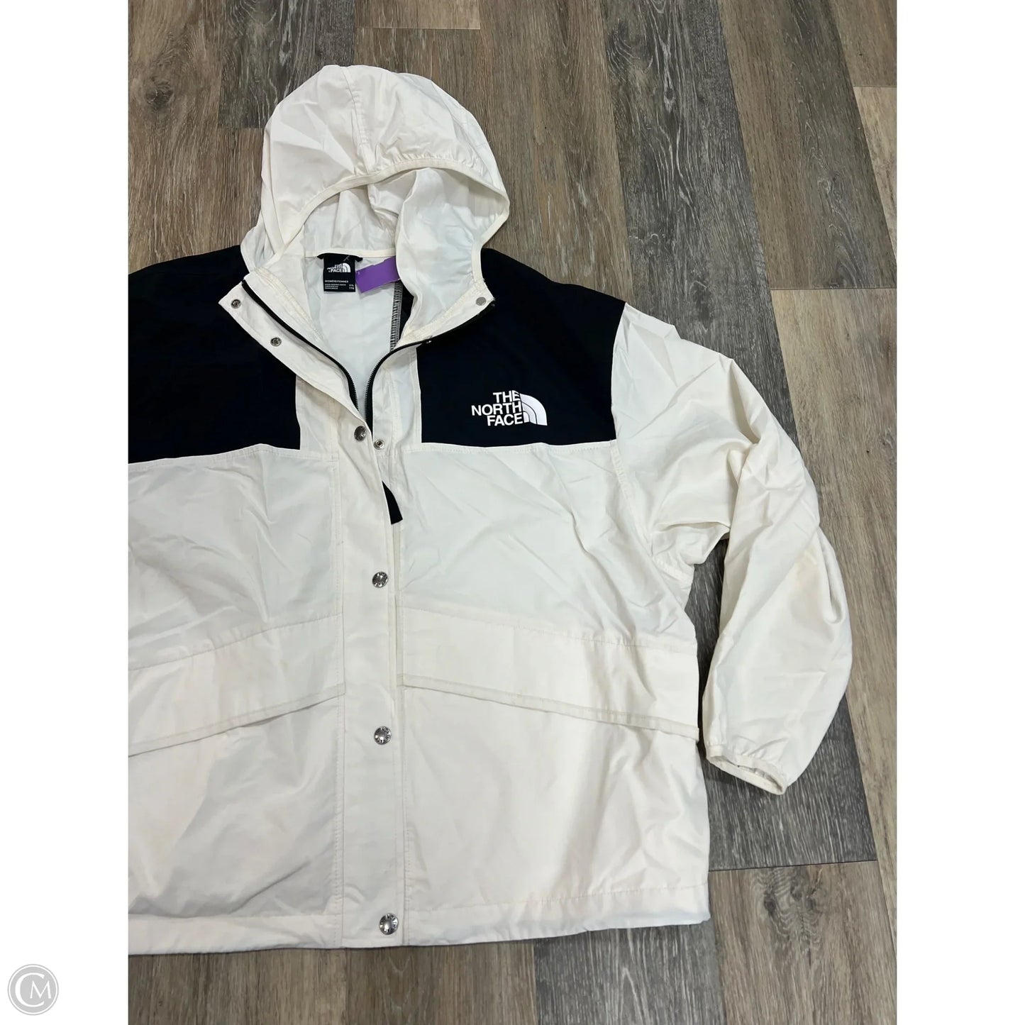 Athletic Jacket By The North Face In Black & Cream, Size: Xxl