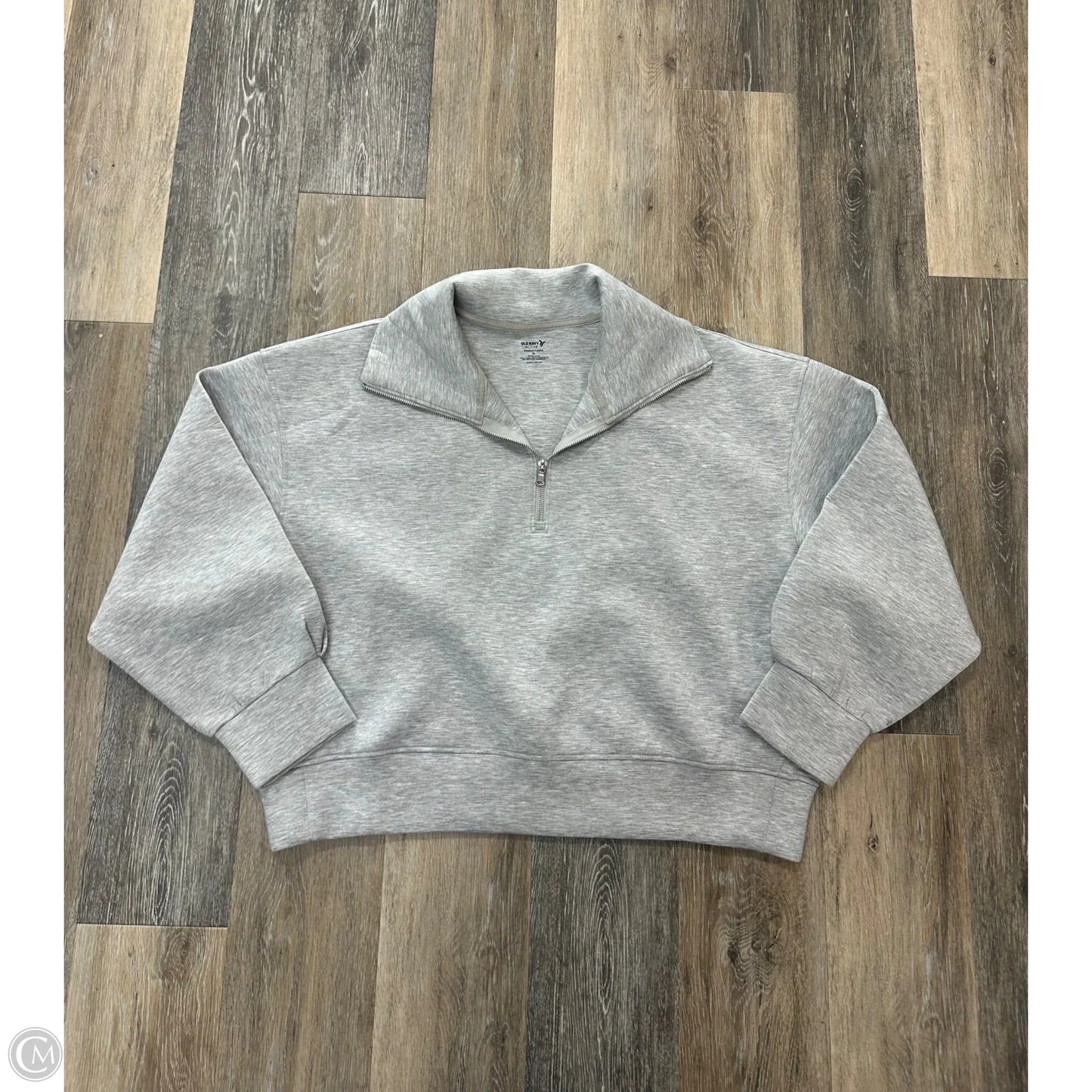 Athletic Sweatshirt Crewneck By Old Navy In Grey, Size: Xl