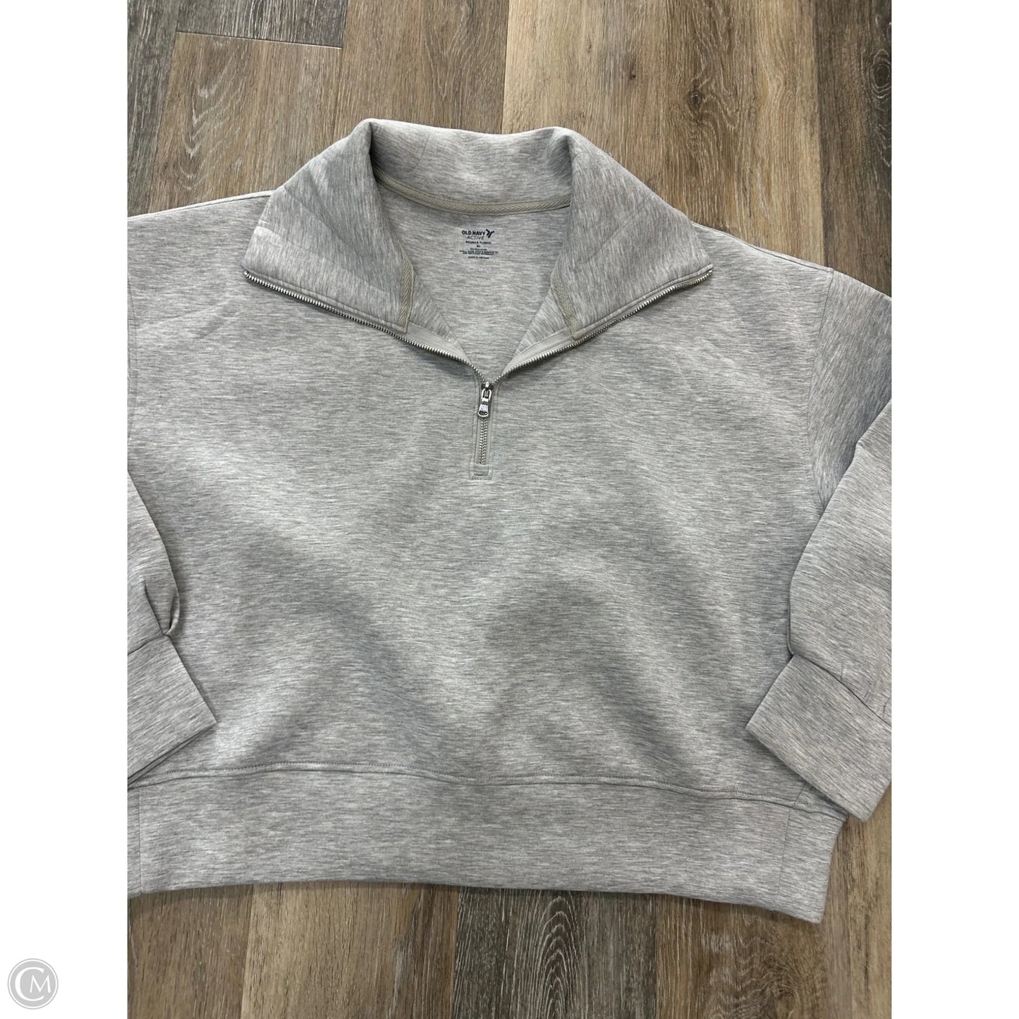 Athletic Sweatshirt Crewneck By Old Navy In Grey, Size: Xl