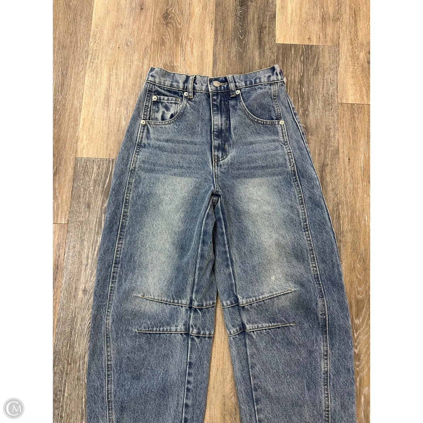 Jeans Wide Leg By Bohme In Blue Denim, Size: Xs
