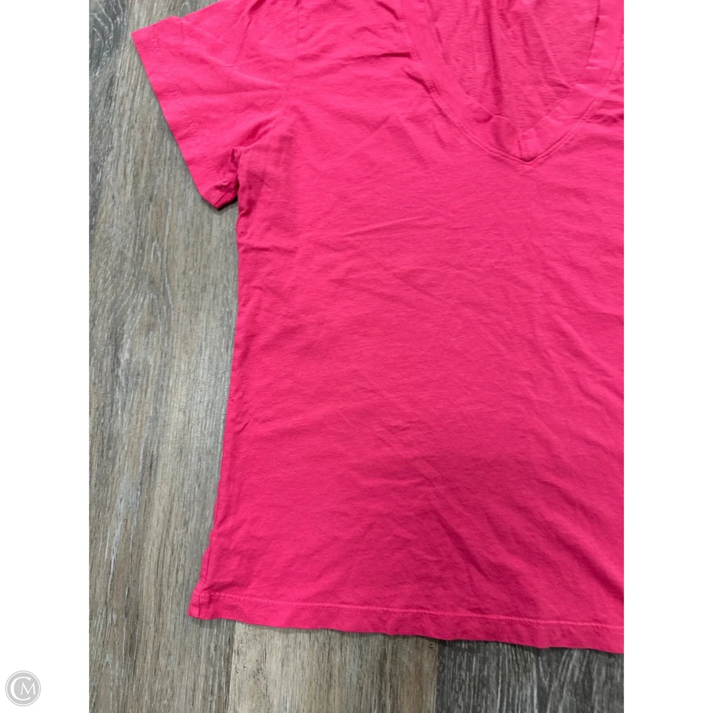 Top Short Sleeve By Perfect White Tee In Pink, Size: M