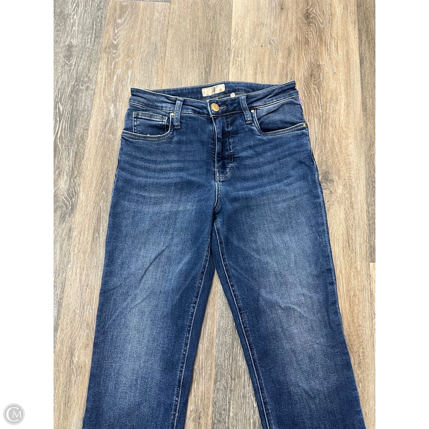Jeans Straight By Kut In Blue Denim, Size: 4