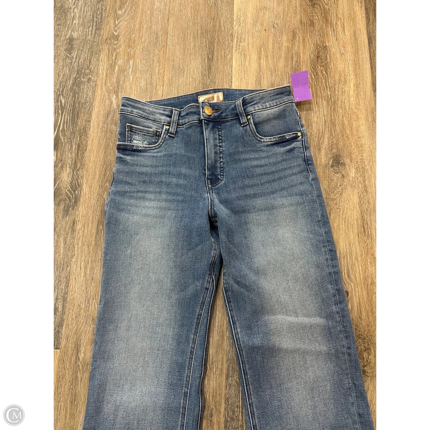 Jeans Flared By Kut In Blue Denim, Size: 4