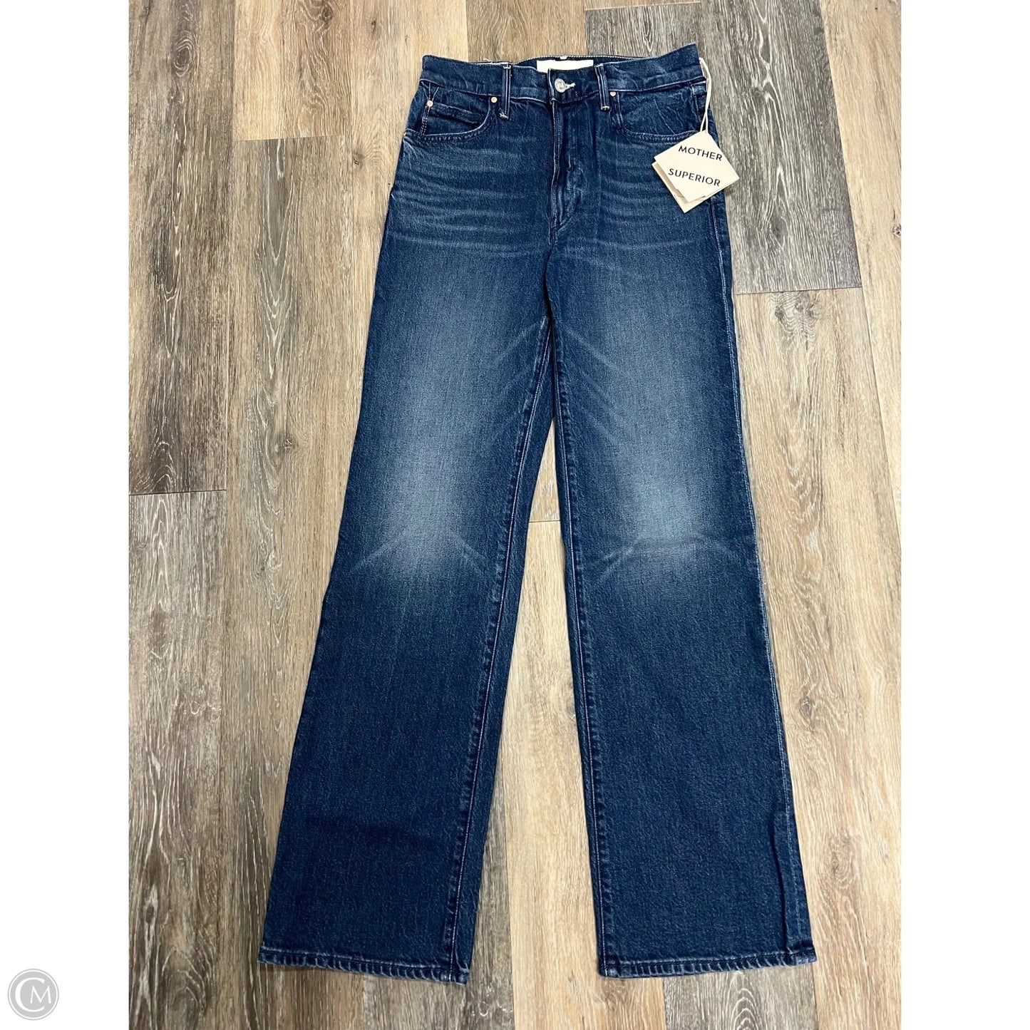 Jeans Straight By Mother In Blue Denim, Size: 2/26