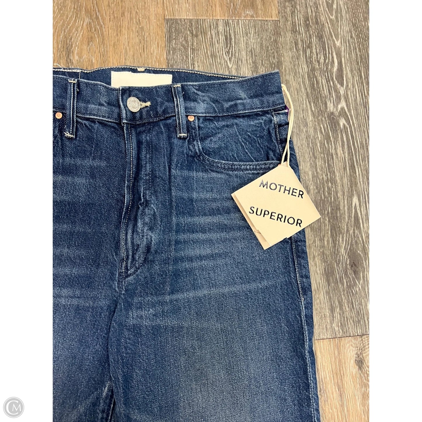 Jeans Straight By Mother In Blue Denim, Size: 2/26