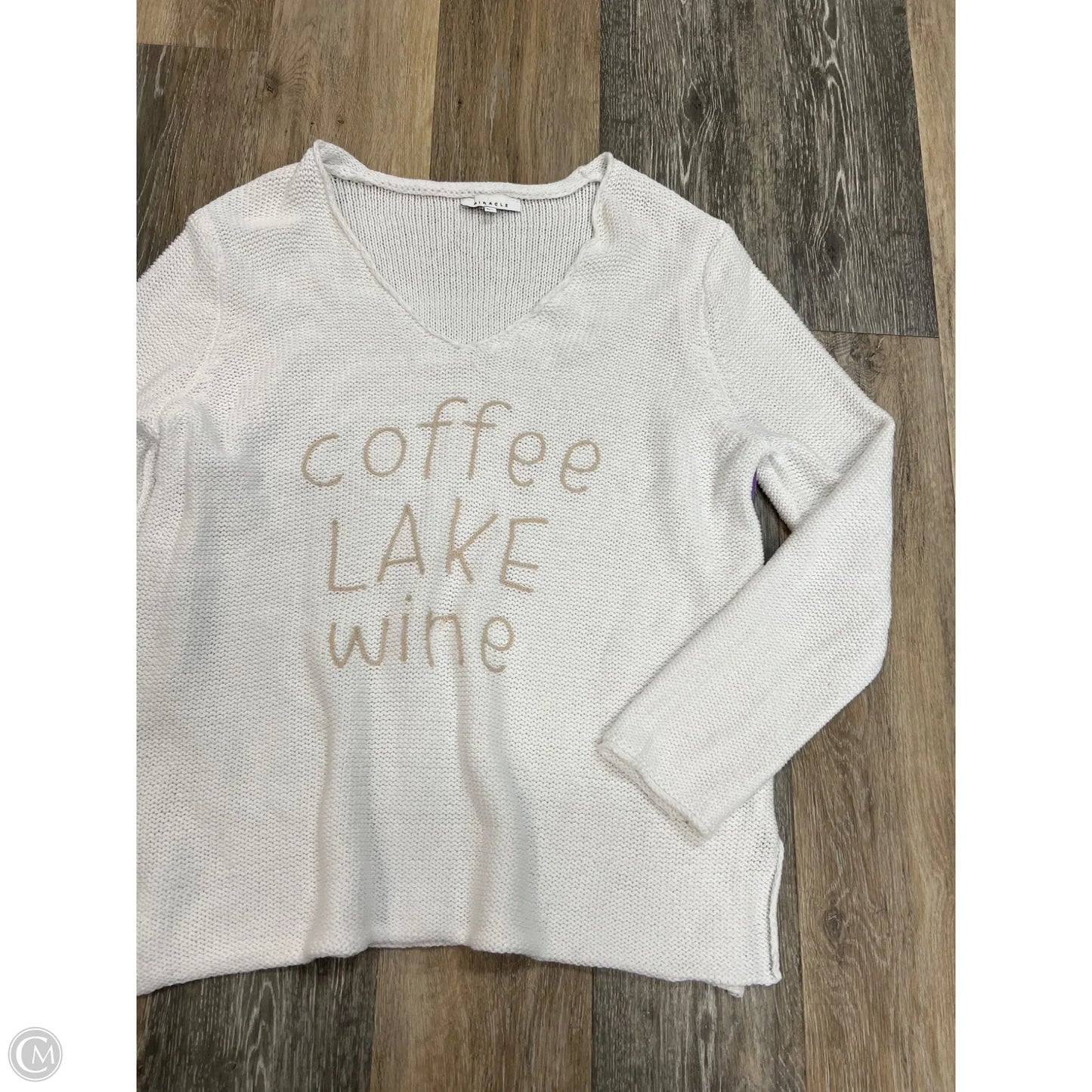 Sweater By Miracle In White, Size: M/L