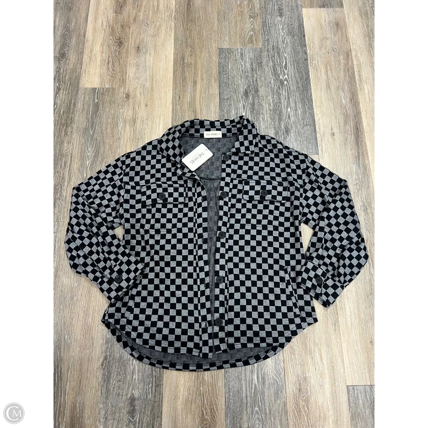 Jacket Shirt By The Nines In Checkered Pattern, Size: S