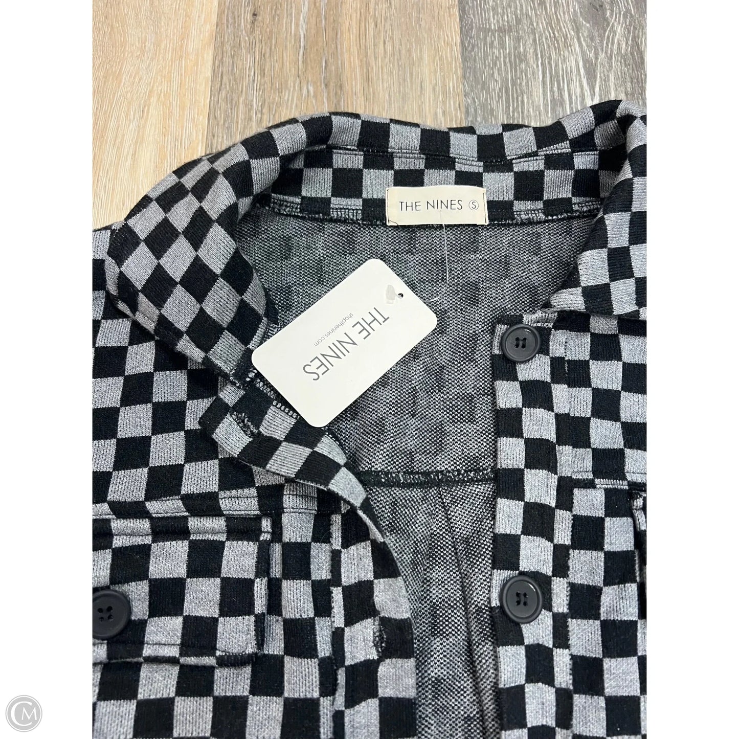 Jacket Shirt By The Nines In Checkered Pattern, Size: S