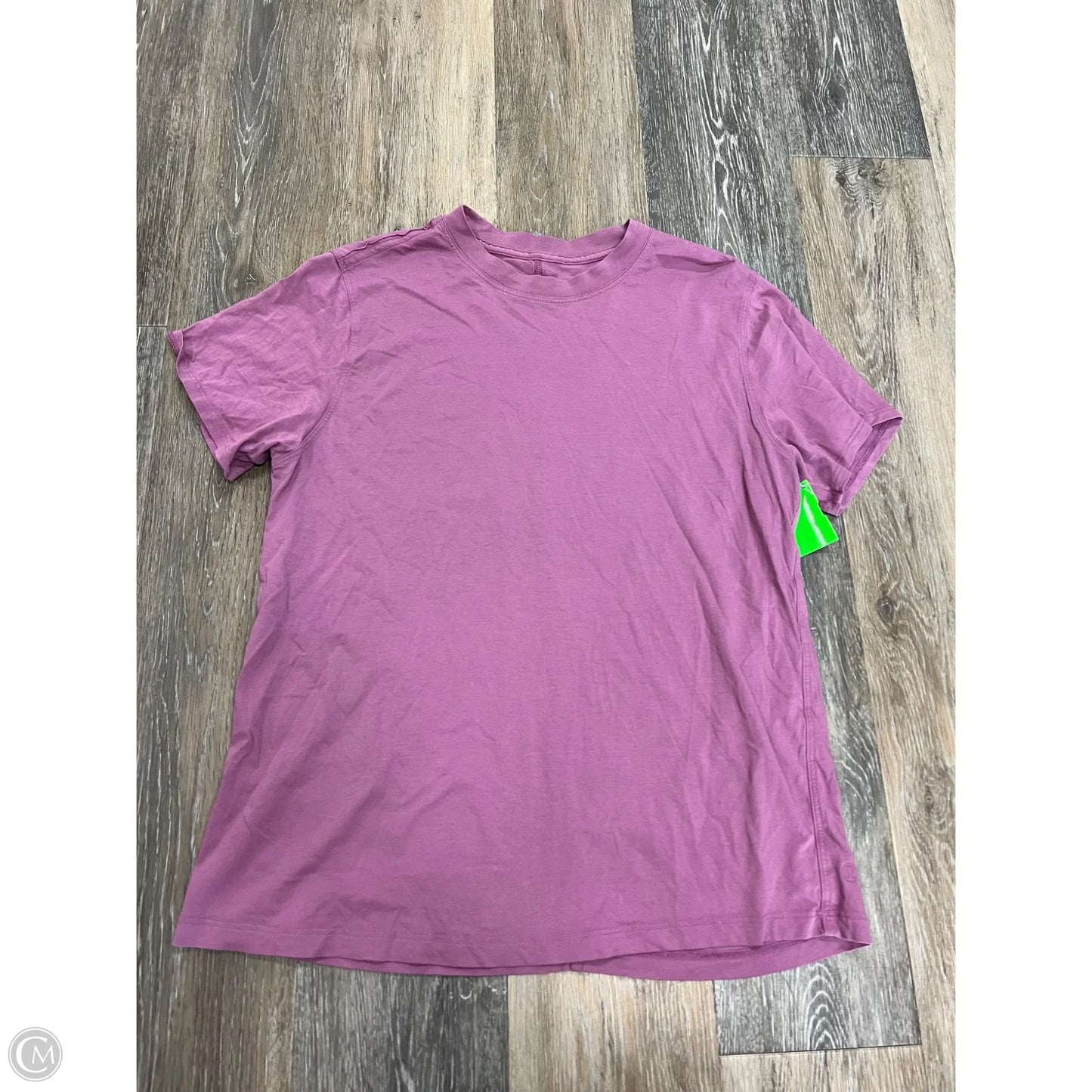 Athletic Top Short Sleeve By Lululemon In Purple, Size: M