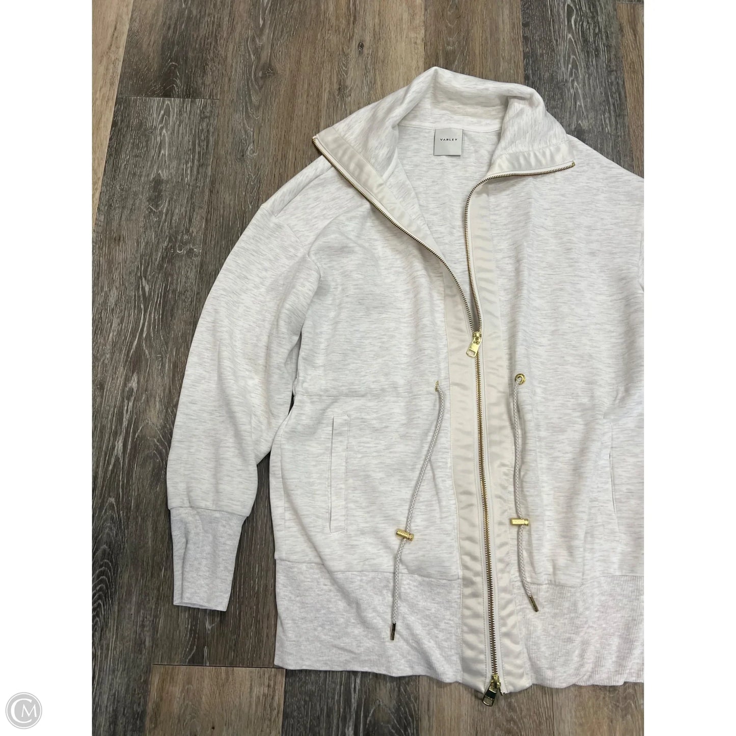 Athletic Jacket By Varley In Cream, Size: S