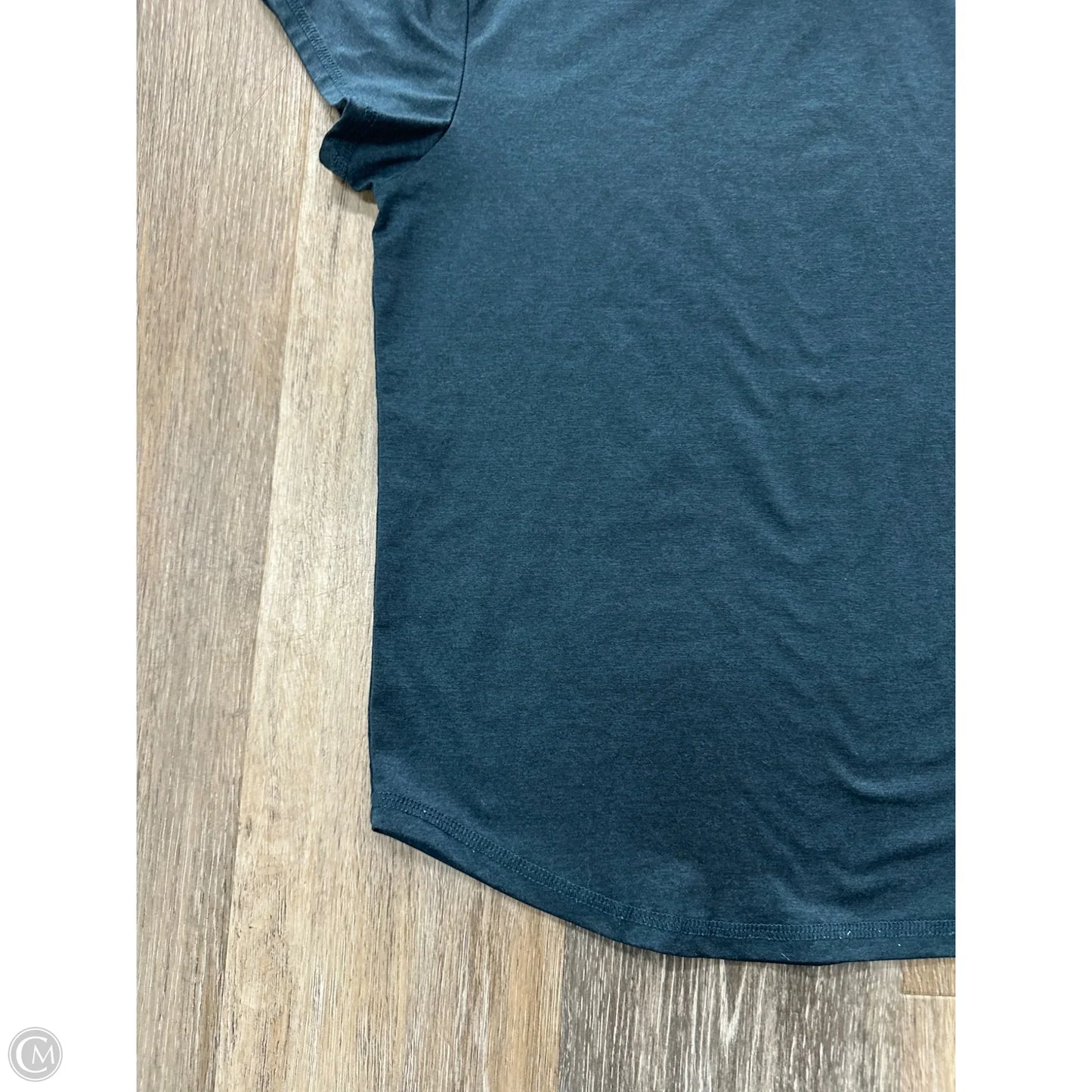 Athletic Top Short Sleeve By Quince In Blue, Size: S