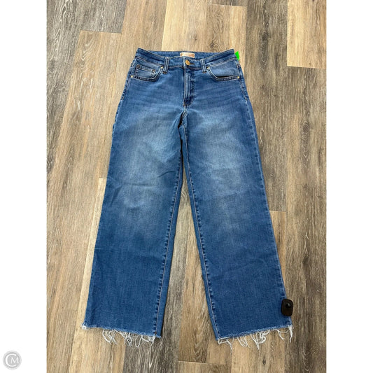 Jeans Wide Leg By Kut In Blue Denim, Size: 0